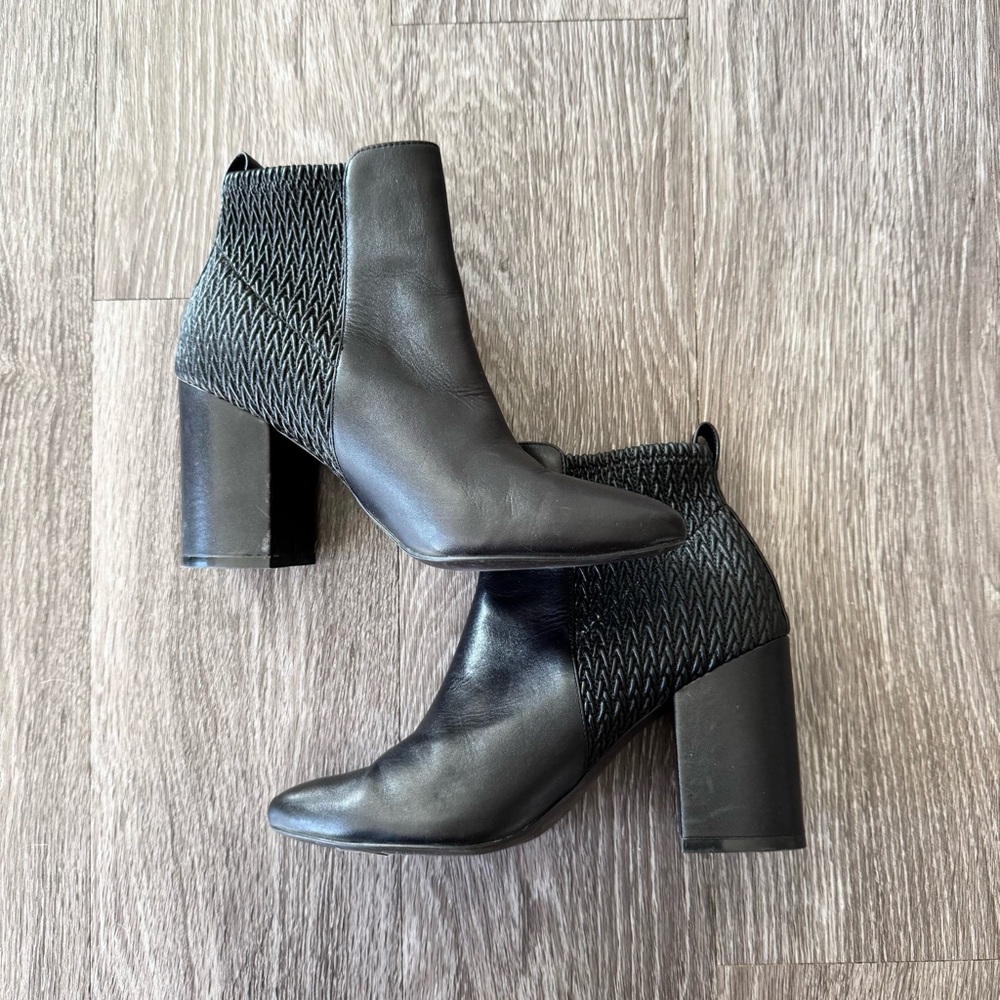 Cole Haan Black Leather Booties